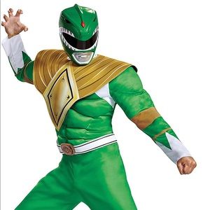 Power Rangers Men's Green Ranger Costume
